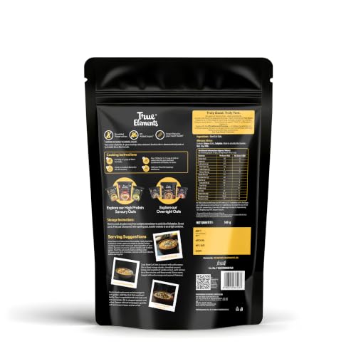 Image of True Elements Steel Cut Oats 500g | Sugar Free Oats | Healthy Breakfast | 100% Wholegrain | Diabetic Friendly Oats | Breakfast Cereal