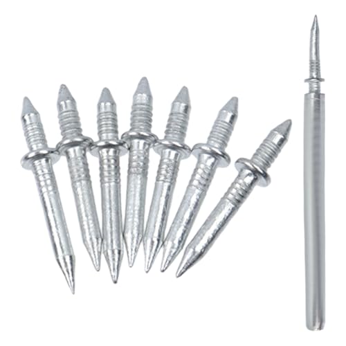 Woogim Clavos Double Head Skirting Thread Seamless de Acero al Carbono, 500 piezas, 25.5 mm (1 pulgada) para zócalos, estantes y decoración de paredes miniatura 3