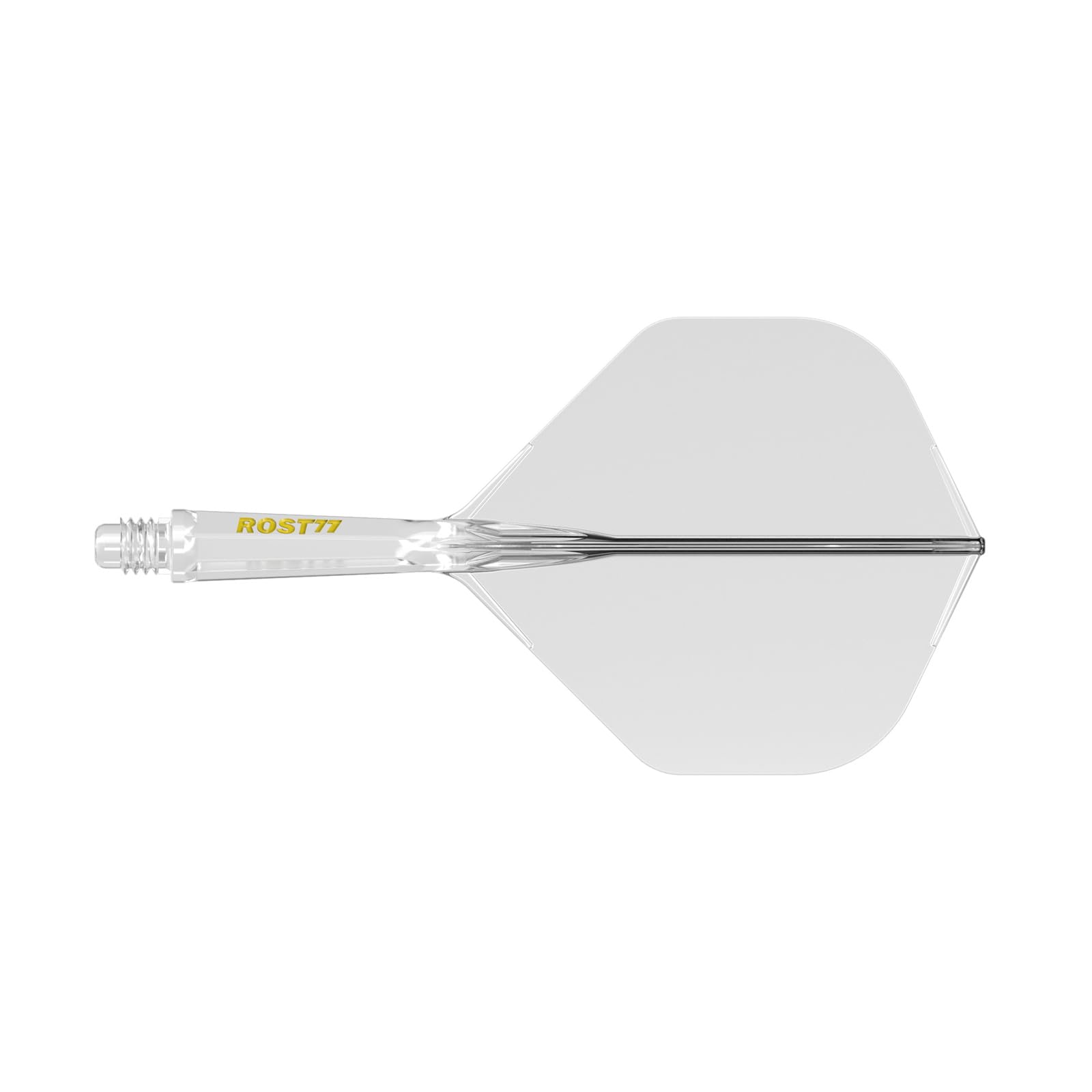 CUESOUL ROST 77 Integrated Dart Shaft and Flight,Big Standard Shape,Set of 3(clear color series)
