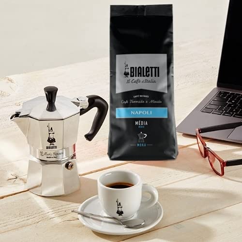 Café Torrado Moído Para Moka Napoli Bialetti 250g