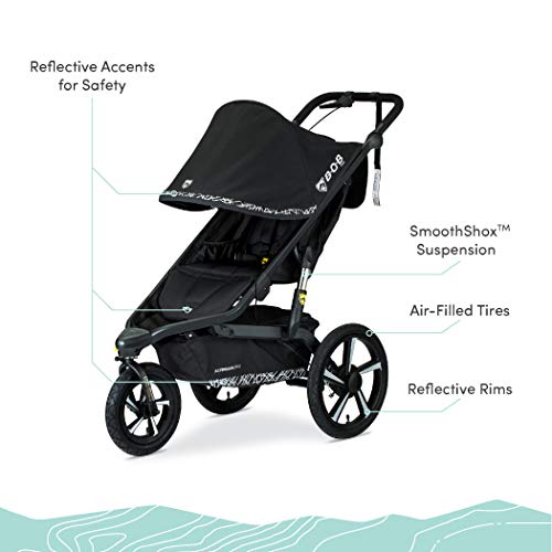 Bob Gear Alterrain Pro Jogging Stroller, Lunar - Ultra-Reflective Accents #TOP4