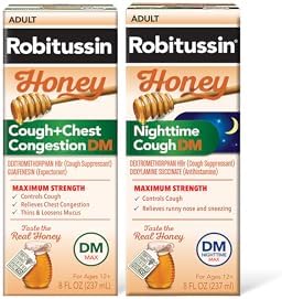 Robitussin Honey DM Max Cough Plus Chest Congestion and Robitussi...