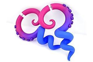 Bi Pride Fake Gauge Earrings