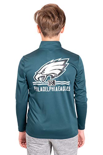 Ultra Game Boys' Standard Quarter-Zip Active Pullover Shirt, Team Color, 10-12 - Image 3