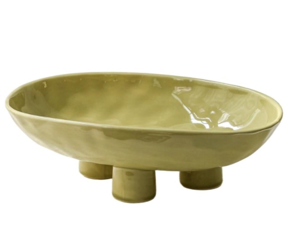 Kosz na Owoce Patera na Owoce Miska na Owoce Ceramiczna Miska Na Owoce Ceramiczna Miska Na Blat Kuchenny Miska Dekoracyjna Miska Na Klucze Do Wystroju Domu Koszyk na Owoce ( Color : C , Size : 25.2*17
