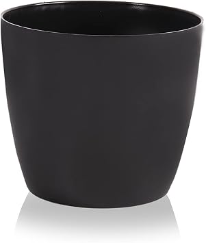 Serinova YK05 Ruby Pot No5 34cm With Drain Apparatus, 22 Liters Black