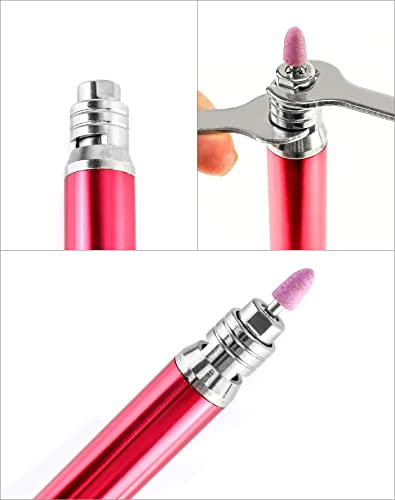 Image of QWORK Air Micro Grinder, 1 /8 inch Mini Pencil Polishing Cutting Tool Pneumatic Pencil Die Grinder, 65000 RPM Free Speed