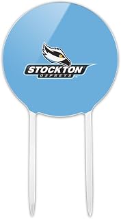 Graphics & More Stockton University Primary Logo Acrylic Cake Topper Party Decoration for Wedding Anniversary Birthday Graduation