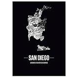 JUNIWORDS Stadtposter - Wähle Deine Stadt - San Diego - 60 