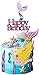 8Pcs Glitter Mermaid Happy Birthday Cake Topper Mermaid Themed Birthday Cake Party Decorations
