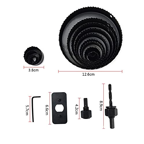 Kit de 16 brocas para madera de acero carbono miniatura 3