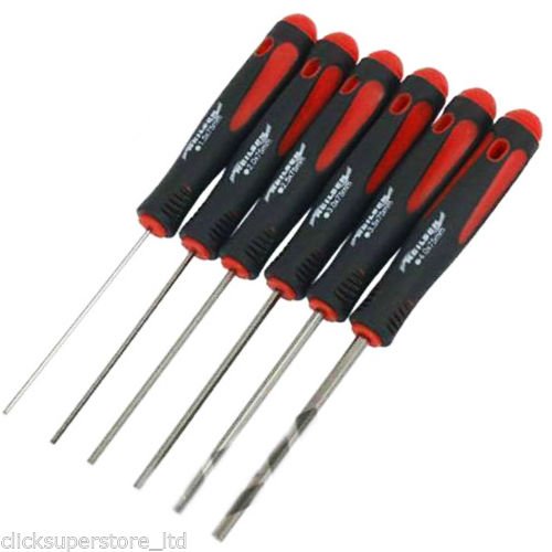 Css Red And Black 6 Piece Hex Screwdriver Set Allen Metric 1.5,2,2.5,3.3.5,4Mm Drivers S92