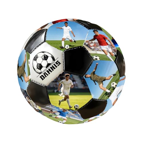 SweetJECCU Personalized Photo Soccer Ball Custom Soccer Ball with Name, Personalized Soccer Gifts...