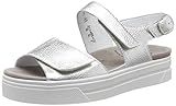 Rutschfeste Sohle Semler Damen Anna Riemchensandalen, Silber 016, 39.5 EU