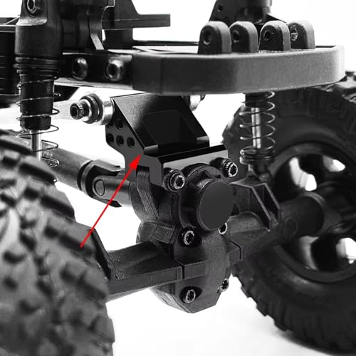 Base montage lien arrière Axial SCX24 en métal réglable pour voiture crawler RC 1/24
