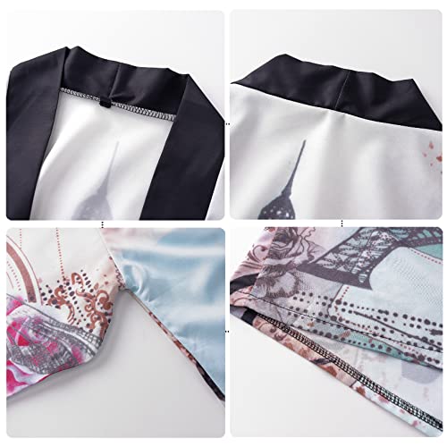 Image of PRIJOUHE Mens Kimono Set Japanese Haori & Shorts 2 Piece Summer Outfits