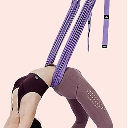 Cinghie Yoga 1 pz. Corda da trazione Cinghia Yoga Aerea Amaca Porta oscillante Flessibilità Stretching Gamba Fascia per barella per Ba (Verde)