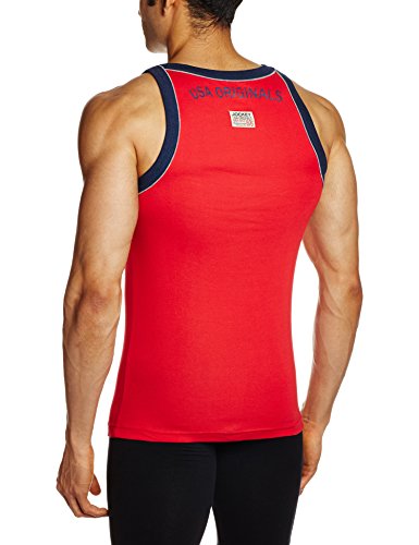 Image of Jockey US54 Men Super Combed Cotton Square Neck Gym Vest with Graphic Print