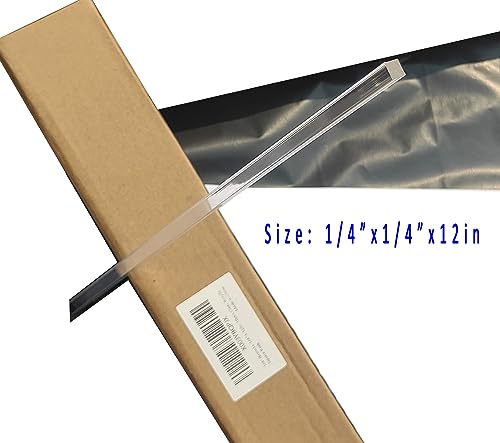 Clear Acrylic Square Rods PLEXIGLASS Lucite Plastic Rod (1/4"x1/4",10pcs, Acrylic Square rods-12in) - Image 4