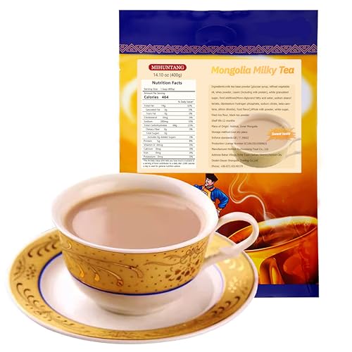 世纪牧场 Mongolian milk tea sweet 400g instant milk tea powder 蒙古奶茶甜味 400g 速溶奶茶粉 内蒙古特产冲饮品 image 4