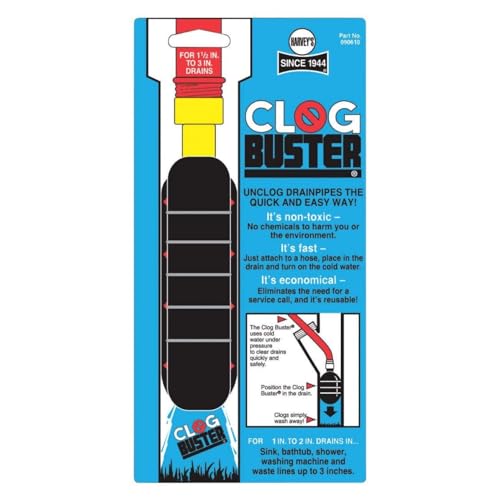 Harvey Clogbuster (090610) pour déboucher un évier de cuisine