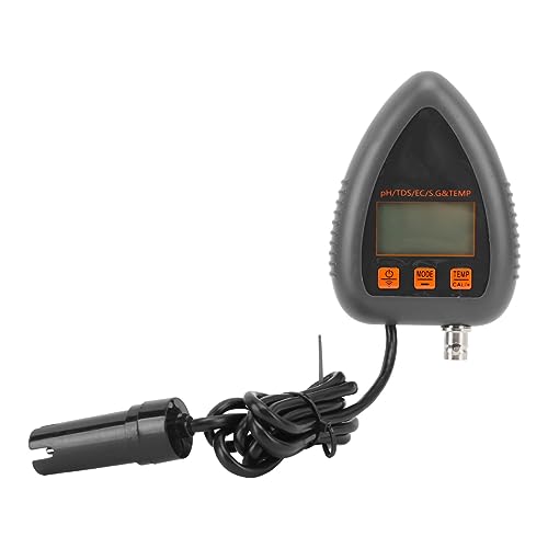 AMONIDA PH-Thermometer, Digitale Anzeige, Zwei Kalibrierungsmethoden, Multifunktional, 5 in 1 – Bild 4