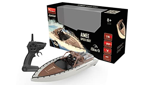 Amewi 26101 Aimee Speed Boot 380mm 15km/h 2,4GHz RTR braun/cremewei&szlig;