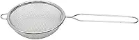 Peneira de Aço Inoxidável Mimo Style, 10 cm, com Suporte para Panelas, Malha Fina, Multiuso para Cozinha