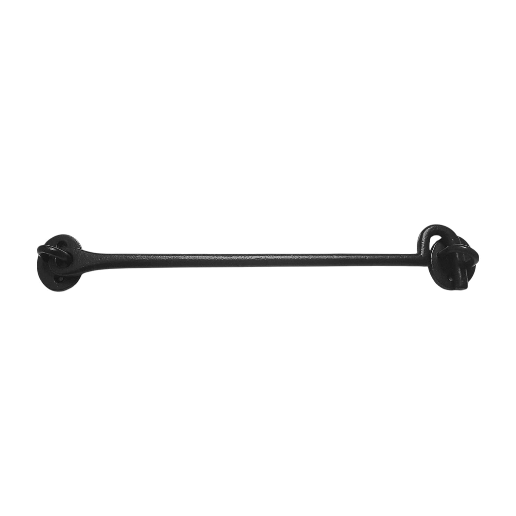 Cabin Hook and Eye Black Antique 300mm cast Iron Door Shed Gate
