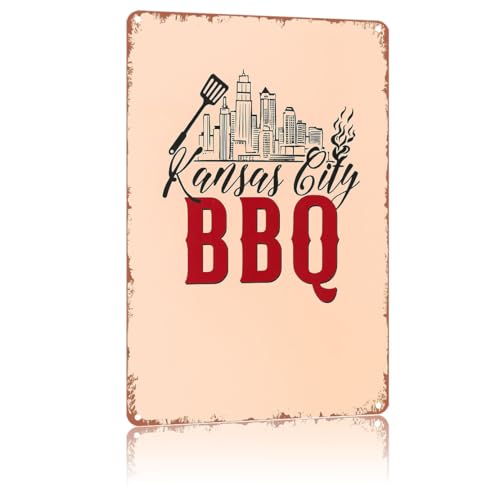 Package Backyard Patio Decoration Kansas City Bbq Vintage Metal Sign,Poster