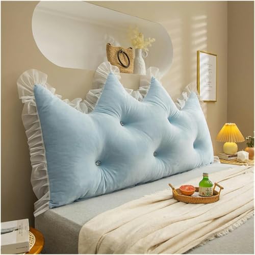 Coussin de chevet et dossier de lit compensé en velours grand format King - 2