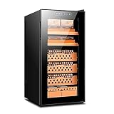 【Mejor almacenamiento; buen gusto】 -El humidor es imprescindible para todos los amantes de los puros. La caja de puros puede garantizar las mejores condiciones de almacenamiento a temperatura y humedad constantes. La vitrina de té y la vitrina no perderán su buen gusto original cuando se guarden.