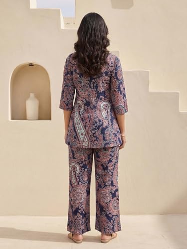 Image of Leriya Fashion Kurta Sets for Woman | Co ord Set for Women Stylish | Kurti Set for Woman | Short Kurti for Women | Kurtis | Ethnic Jaipuri Straight Kurta Set with Palazzo Pants | Salwar Suit for Party Outfits