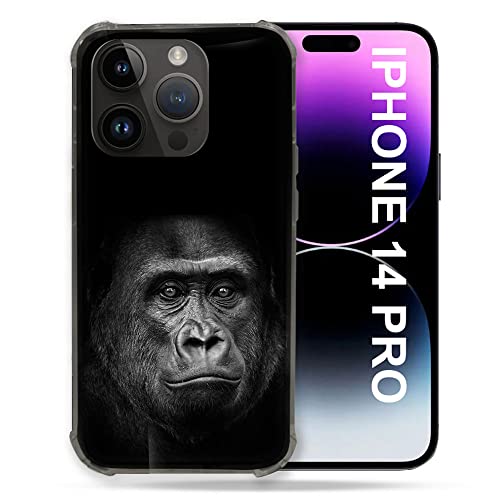 Coque iPhone 14 Pro Gorille Noir - Protection 6.1 Pouces Anti-Choc
