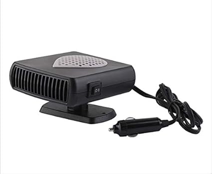 TOTMOX Calentador de coche de 24 V 150 W versión purificada, ventilador de enfriamiento rápido portátil 2 en 1, desempañador, calentador de encendedor de cigarrillos, ventilador de enfriamiento