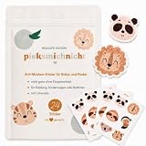 pieksmichnicht Anti-Mücken-Aufkleber für Babys und Kinder mit Tiermotiven | mit Citronella-Öl | 24 Stück | Mückenschutz Insektenschutz Mückensticker Patches Pflaster (Animals)