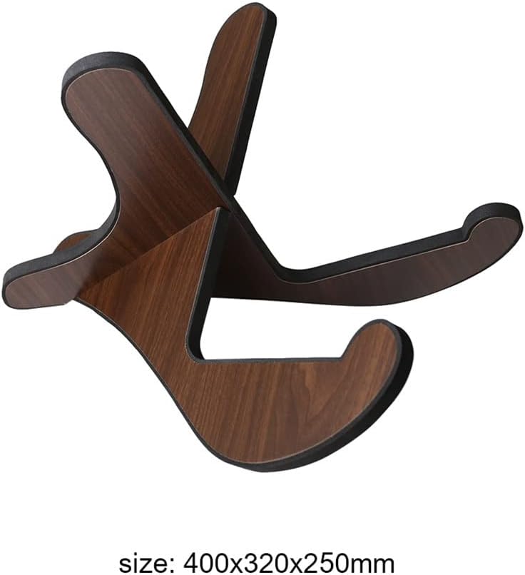 Foldable Stand Musical Enjoyable Instrument Portable Holder Stand Wooden Supplies Folk Classical Acoustic Guitar (Color : As Shown Size : One Size)