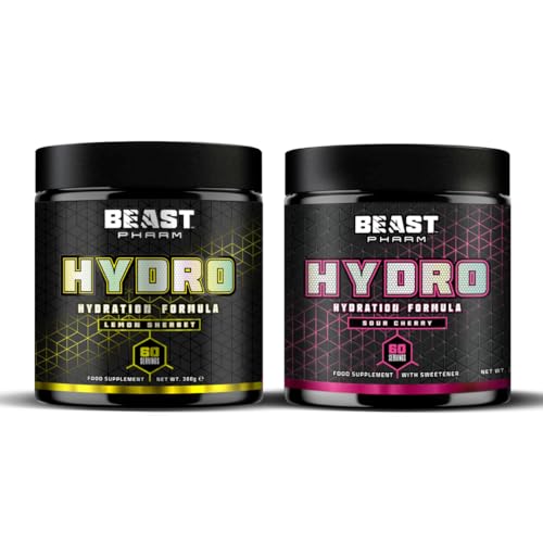 Amazon.co.uk Beast Pharm Beast Hydro Electrolytes Powder 2 Pack - 120 Servings Keto Hydration Drinks + Potassium - 1x Sour Cherry, 1x Lemon Sherbet #ad #ad