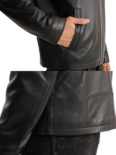 Genuine Lambskin Mens Leather Jacket - Soft and Lightweight Leather Classic Jacket for Men 2024-20254