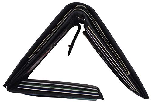 Mens RFID Blocking Leather Credit Card ID Snap Holder Bifold Wallet4