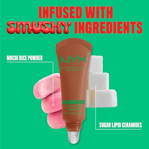 NYX PROFESSIONAL MAKEUP Smushy Matte Lip Balm, Tinted Lip Moisturizer with Soft, Matte Finish - Soft Smile (Soft Nude) - image 6