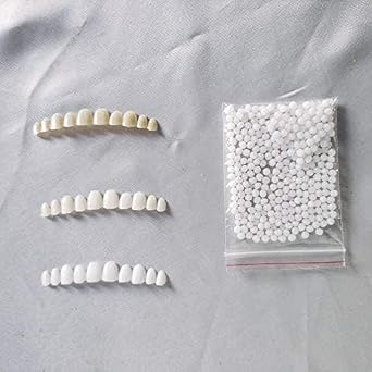 Tooth Socket Beauty Denture Denture Tooth Cover Temporary Tooth Kit Silicone Simulation Dental Denture Whitening Upper and Lower Teeth Teeth Teeth Whitening Denture Paste Fake Teeth Upper Cosmetic