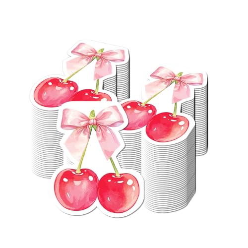 Servilletas de cereza con lazo rosa desechables pack de 100 unidades para almuerzo y cena