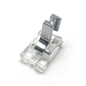 HONEYSEW 601L Clear Invisible Zipper Foot Low Shank for Singer, Brother, Juki, Janome, Kenmore and More Low Shank Sewing Machines
