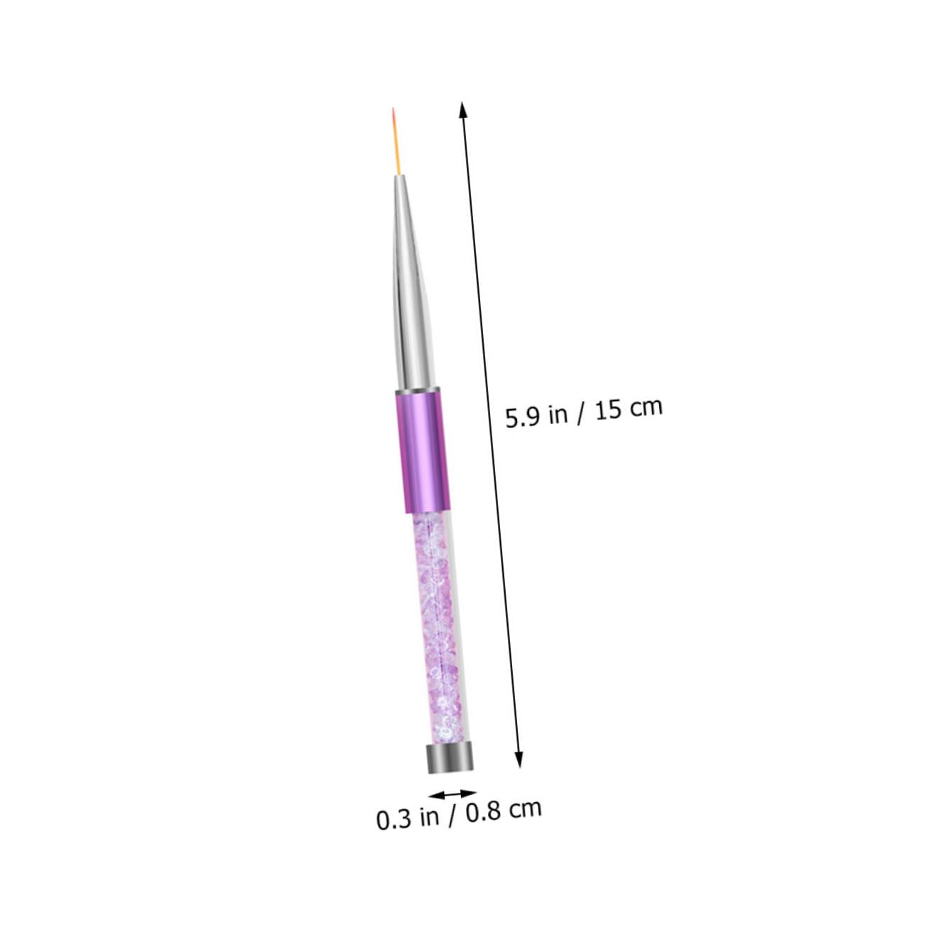Healvian 3 Set Di Penne Per Nail Art Linee Di Trazione Design Per Unghie Penne Con Estremità in Metallo Pennelli Per Manicure Strumenti Per Nail Art Set Da 6 Pezzi*3