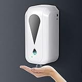 Alcohol Spray Hospital Hand Sanitizer Machine Soap Dispenser Automatic Touchless Touch Free Wall Mounted Motion Sensor Smart Soap Dispenser for Toilet Restaurants Home 1200ML (White)