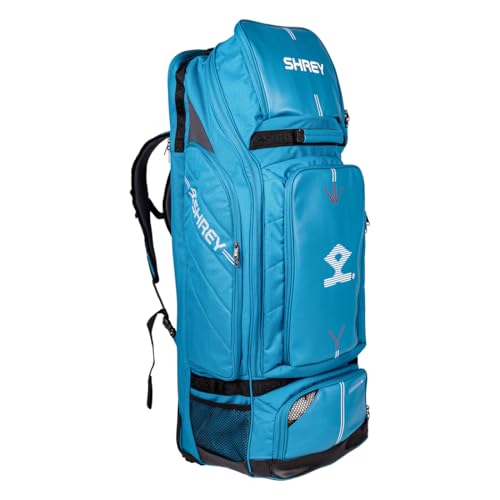 SHREY META Wheelie Duffle 120 Steel Blue - Image 4