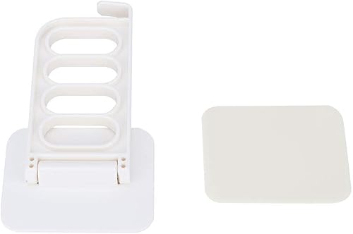 Weiyirot - Perchero de lavandería adhesivo, colgador de ropa de pared para secadora de ropa, 4 agujeros, para cuarto de baño, puerta de casa, pared,