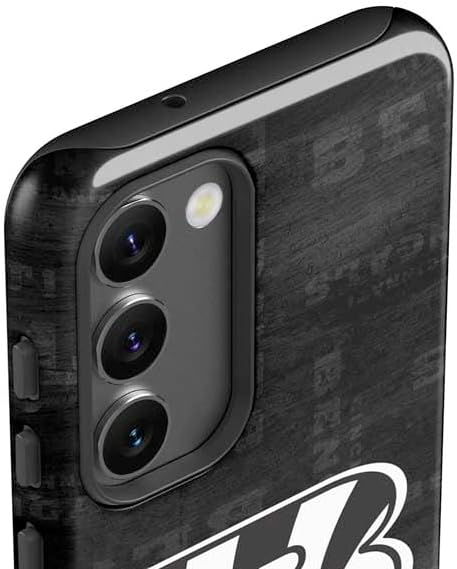 Skinit Pro Phone Case Compatible with Galaxy S23 - Officially Licensed NFL Cincinnati Bengals Black & White Design