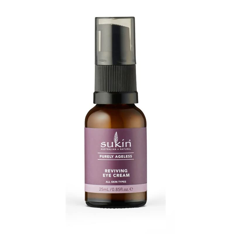 Sukin Purely Ageless Reviving Eye Cream | Anti-Aging Eye Cream for Wrinkles | Dark Circle Treatment | Firming & Nourishing | Hydrating & Moisturizing | Natural Skin Care | Puffiness Reducing | 25Ml